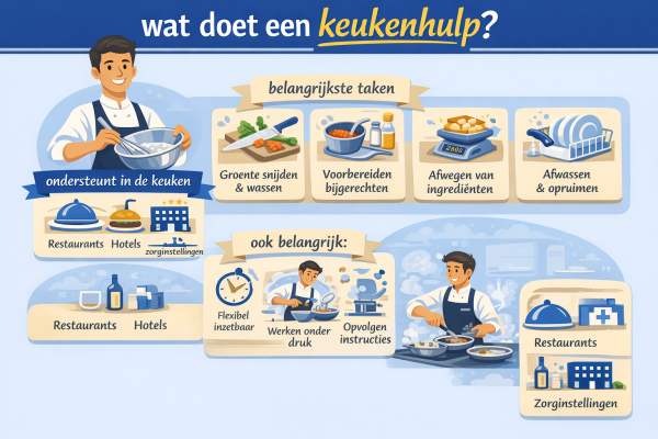 Alles over het beroep keukenhulp Wat doet een keukenhulp